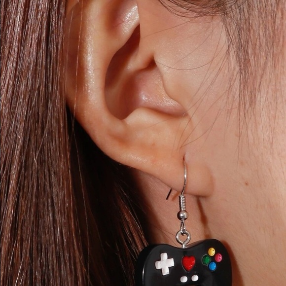 Video game controller earrings GAMER retro - Picture 3 of 4